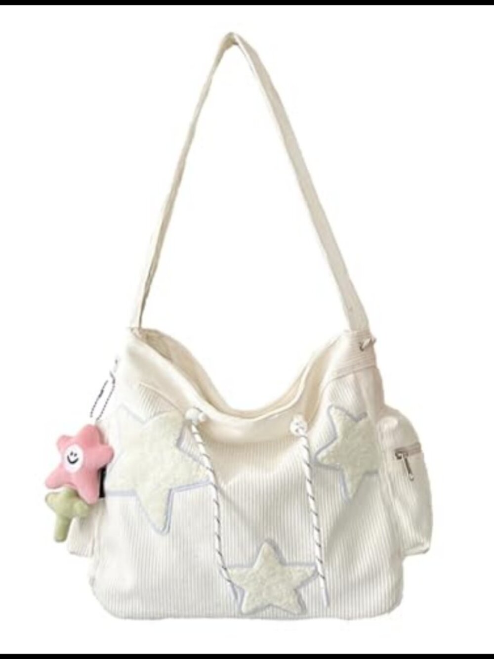 Corduroy Crossbody Tote Bag Large Capacity Hobo Shoulder Bag Everyday